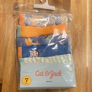 Cat & Jack Kids' Underwear 7-Pack with Sea Life Designs for girls